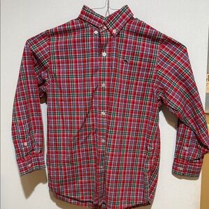 Vineyard Vines Red Plaid Button-Up Shirt